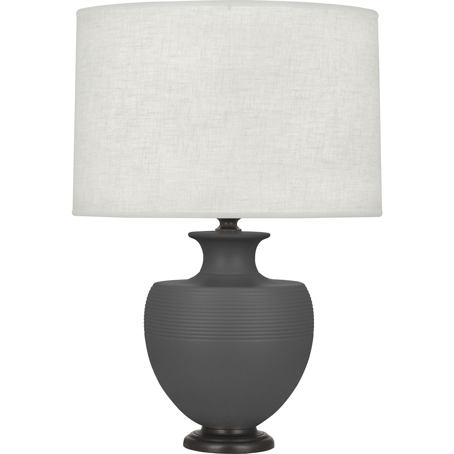 Michael Berman Atlas 25.25 inch 150 watt Matte Ash Table Lamp Portable Light in Deep Patina Bronze