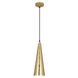 Dal 1 Light 6 inch Modern Brass Pendant Ceiling Light