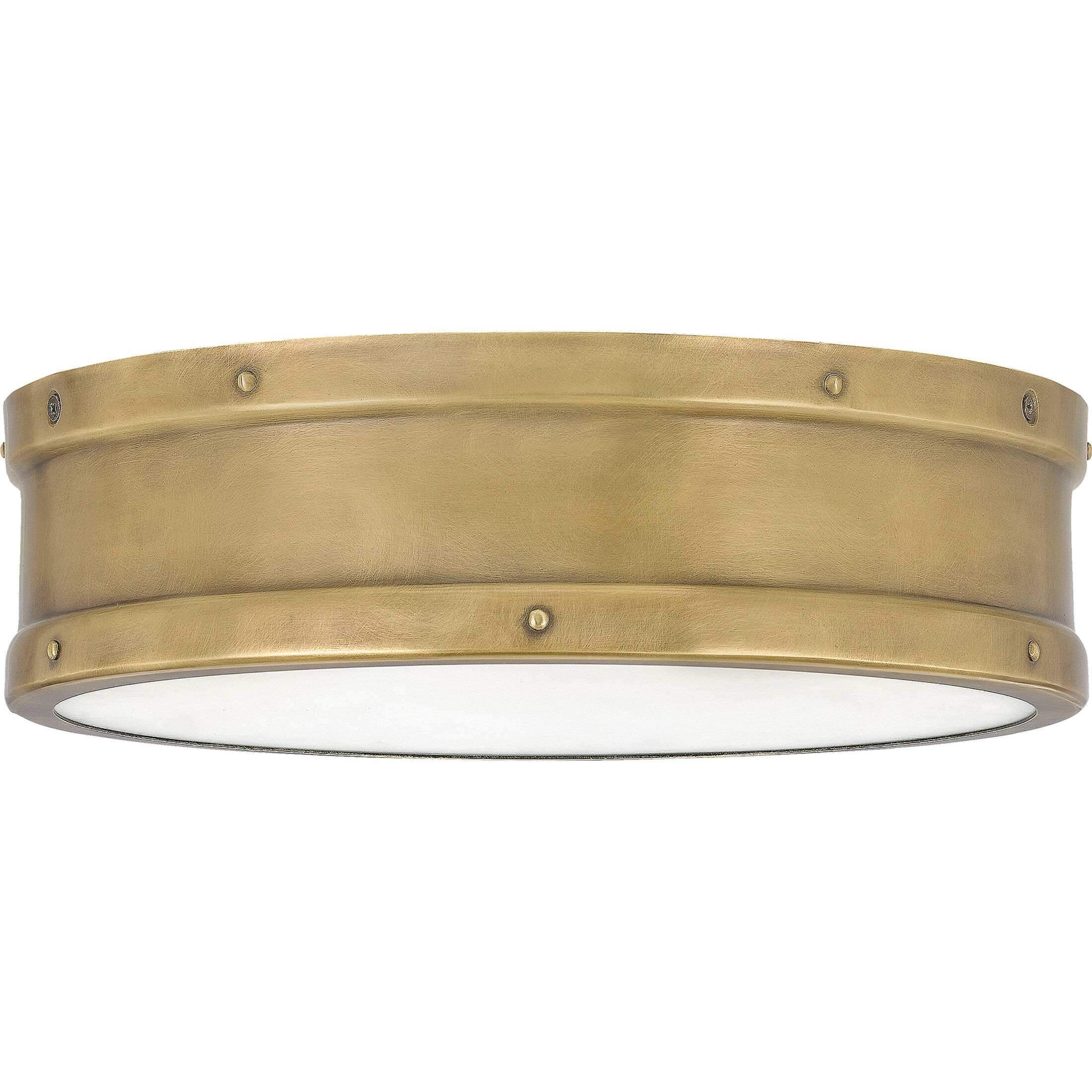 Quoizel Ahoy LED 13 inch Weathered Brass Flush Mount Ceiling Light QF5224WS - Open Box