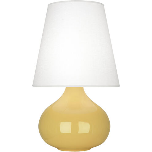 June 23.5 inch 150.00 watt Sunset Yellow Accent Lamp Portable Light in Oyster Linen