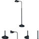 Kinetic 37.5 inch 60 watt Deep Patina Bronze Floor Lamp Portable Light