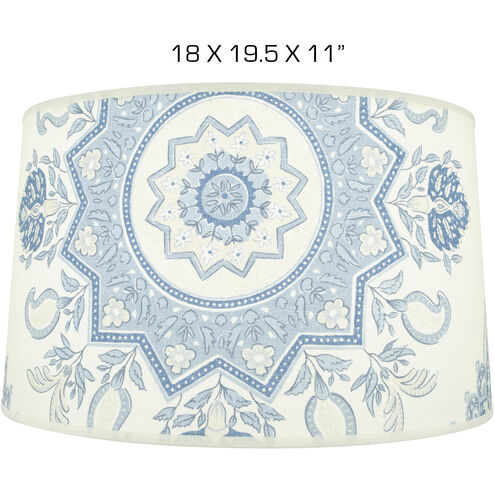 Abbey Rose China Blue 19.5 inch Shade
