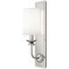 William 1 Light 4.5 inch Polished Nickel Wall Sconce Wall Light