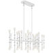 Kane LED 38.25 inch Matte Daisy with Polished Nickel Pendant Ceiling Light