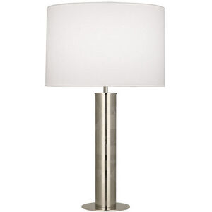 Michael Berman Brut 29 inch 150.00 watt Polished Nickel Table Lamp Portable Light