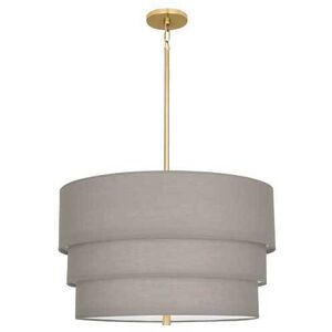 Decker 3 Light 24 inch Modern Brass Pendant Ceiling Light