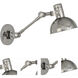 Rico Espinet Scout 9 inch 60 watt Polished Nickel Wall Swinger Wall Light