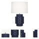 Small Dolly 21.38 inch 150 watt Midnight Blue Accent Lamp Portable Light in Fondine