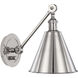 Alloy 20.25 inch 60.00 watt Polished Nickel Swing Arm Wall Sconce Wall Light
