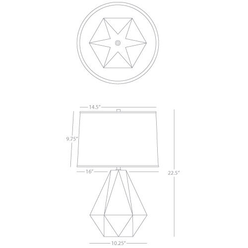 Delta 22.5 inch 150.00 watt Sunset Yellow Table Lamp Portable Light
