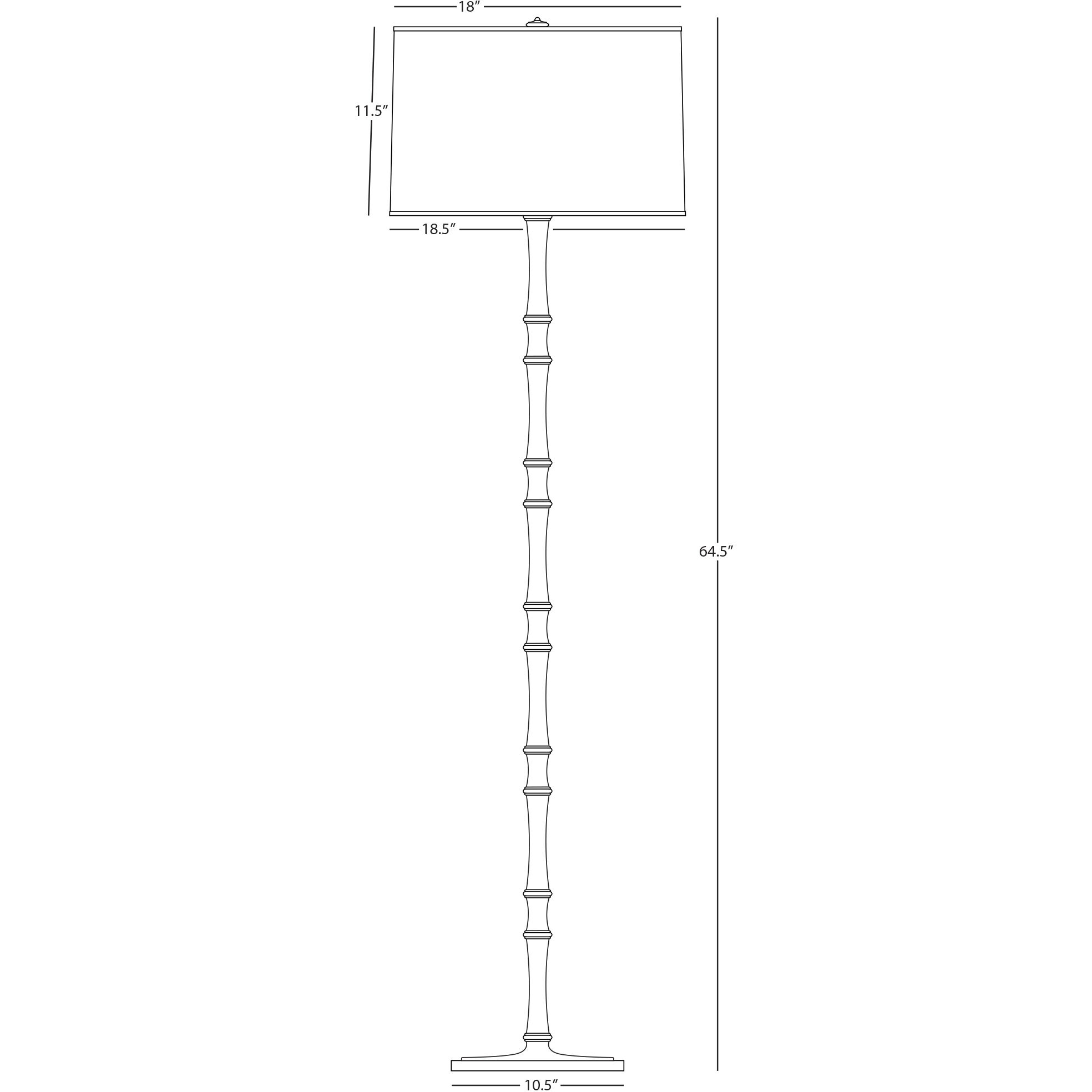 Kane 64.5 inch 150.00 watt Ruby Red with Modern Brass Floor Lamp Portable Light in Fondine