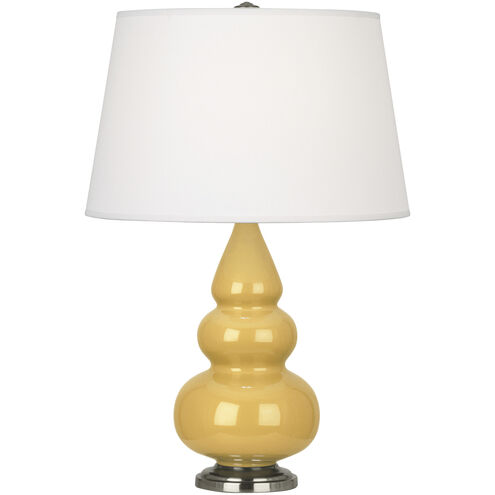 Small Triple Gourd 24.38 inch 150.00 watt Sunset Yellow Accent Lamp Portable Light in Antique Silver