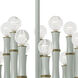 Kane 30 Light 17.75 inch Celadon with Modern Brass Chandelier Ceiling Light