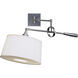 Real Simple 31.25 inch 60 watt Gunmetal Powder Coat Wall Swinger Wall Light