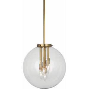 Zoltar 6 Light 15 inch Antique Brass Pendant Ceiling Light
