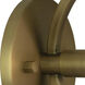 Mavisten Edition Copernica LED 8.5 inch Lacquered Burnished Brass Wallchiere Wall Light in Polished Nickel, Piano Black