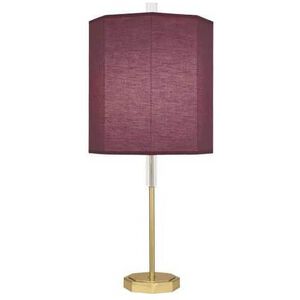 Kate 33 inch 150.00 watt Modern Brass / Clear Crystal Accents Table Lamp Portable Light