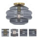 Horizon 1 Light 11.75 inch Smoke Gray Flushmount Ceiling Light