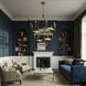William 14 Light 48.75 inch Lacquered Burnished Brass Chandelier Ceiling Light