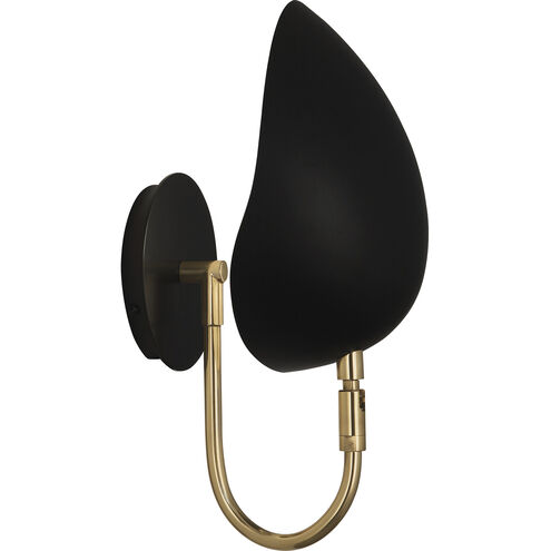 Rico Espinet Racer 1 Light 9 inch Modern Brass Wall Sconce Wall Light in Matte Black