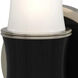 Kane 1 Light 5 inch Obsidian with Polished Nickel ADA Wall Sconce Wall Light