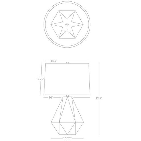 Delta 22.5 inch 150.00 watt Citron Table Lamp Portable Light