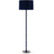Kane 64.5 inch 150.00 watt Midnight Blue and Matte Midnight Blue with Polished Nickel Floor Lamp Portable Light