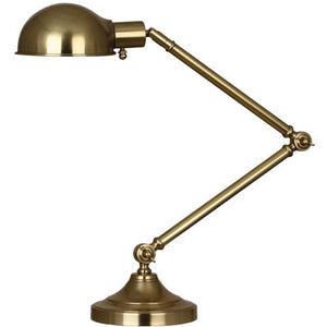 Kinetic 8 inch 60 watt Natural Brass Table Lamp Portable Light