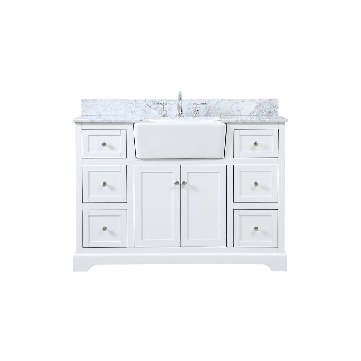 Franklin 48 X 22 X 34.75 inch White Bathroom Vanity Cabinet