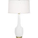 Delilah 34.31 inch 150.00 watt Matte Daisy Glaze Table Lamp Portable Light