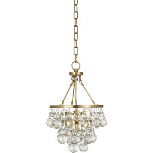 Bling 2 Light 11.25 inch Antique Brass Pendant Ceiling Light