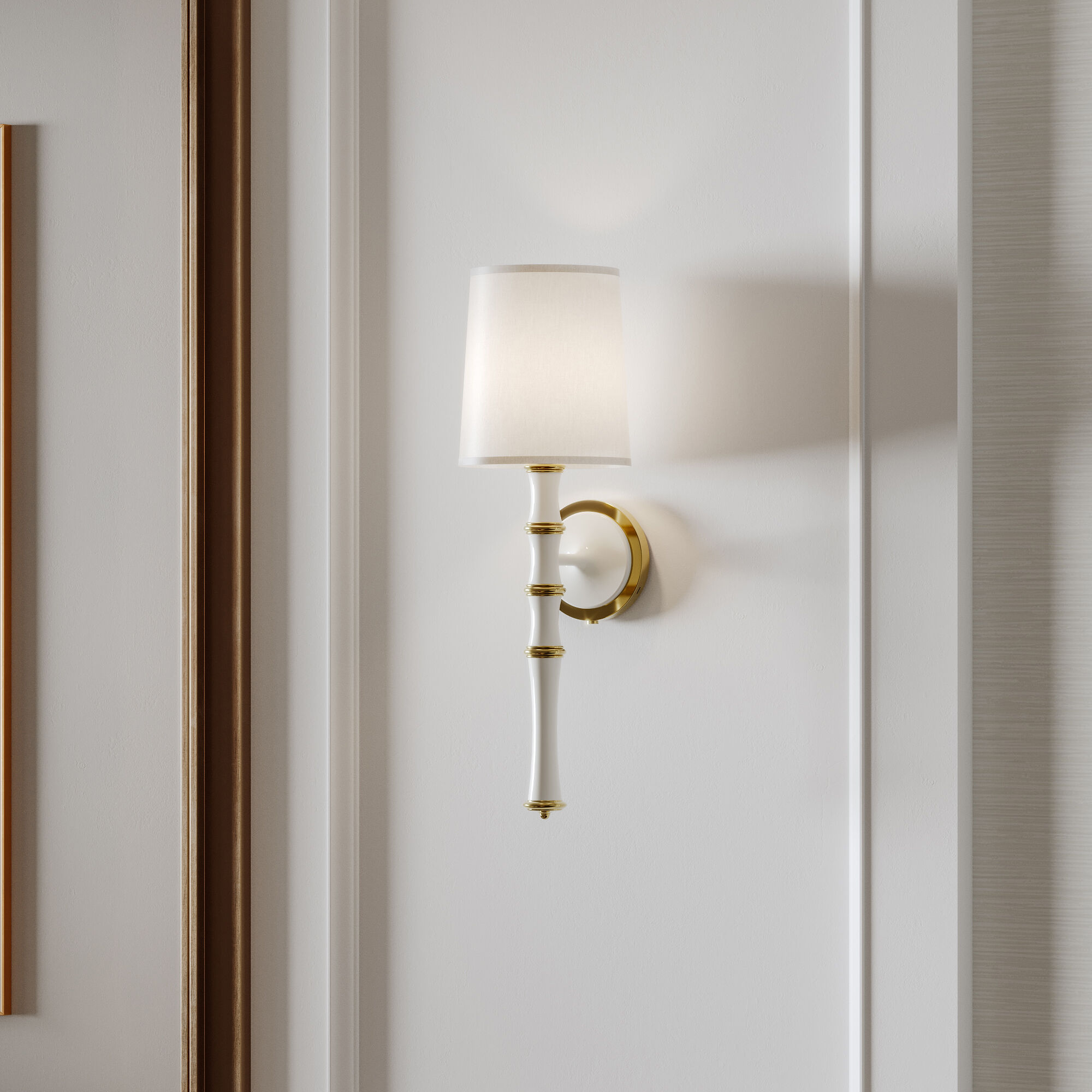 Kane 1 Light 7 inch Daisy with Modern Brass Armed Wall Sconce Wall Light in Fondine