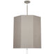 Kate 6 Light 23.75 inch Polished Nickel Pendant Ceiling Light in Smoke Gray