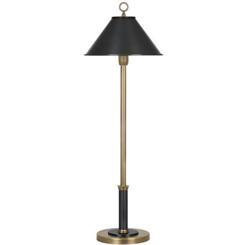 Aaron 31 inch 60 watt Warm Brass with Deep Patina Bronze Table Lamp Portable Light