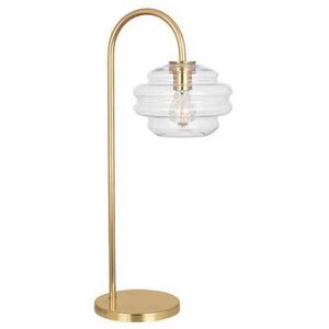 Horizon 28 inch 60.00 watt Modern Brass / Clear Glass Table Lamp Portable Light