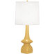 Jasmine 31 inch 150.00 watt Sunset Yellow Table Lamp Portable Light