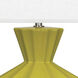 Orion 27 inch 150 watt Citron Table Lamp Portable Light, Polished Nickel Accents