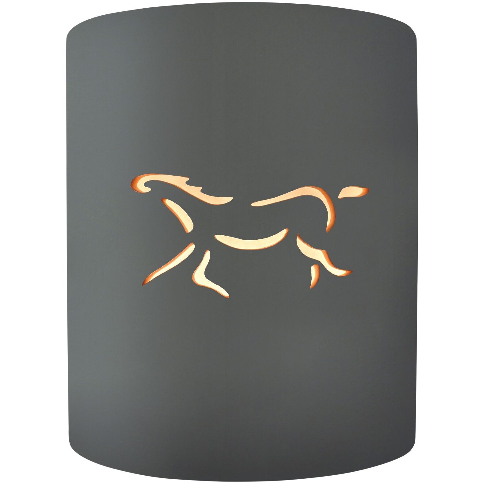 Sun Dagger 1 Light 8 inch Gloss Grey Wall Sconce Wall Light