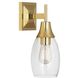 Robert Abbey Grace 1 Light 5 inch Modern Brass Wall Sconce Wall Light 484 - Open Box