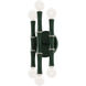 Kane Wallchiere Wall Light in Polished Nickel, Jungle