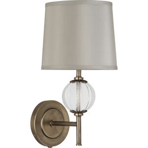 Latitude 1 Light 3 inch Aged Brass with Clear Glass Wall Sconce Wall Light