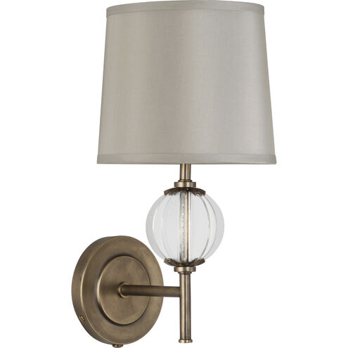 Latitude 1 Light 3 inch Aged Brass with Clear Glass Wall Sconce Wall Light
