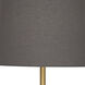 Rico Espinet Buster 79.5 inch 200 watt Aged Brass Floor Lamp Portable Light in Smoke Gray