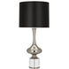 Jeannie 33.5 inch 150.00 watt Polished Nickel Table Lamp Portable Light in Black With Bright Silver