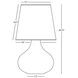 June 30.75 inch 150.00 watt Jungle Glaze Table Lamp Portable Light in Buff Linen