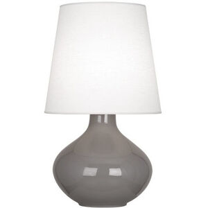 June 30.75 inch 150.00 watt Smoky Taupe Table Lamp Portable Light in Oyster Linen