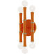 Kane LED 5.25 inch Pumpkin with Polished Nickel Wallchiere Wall Light