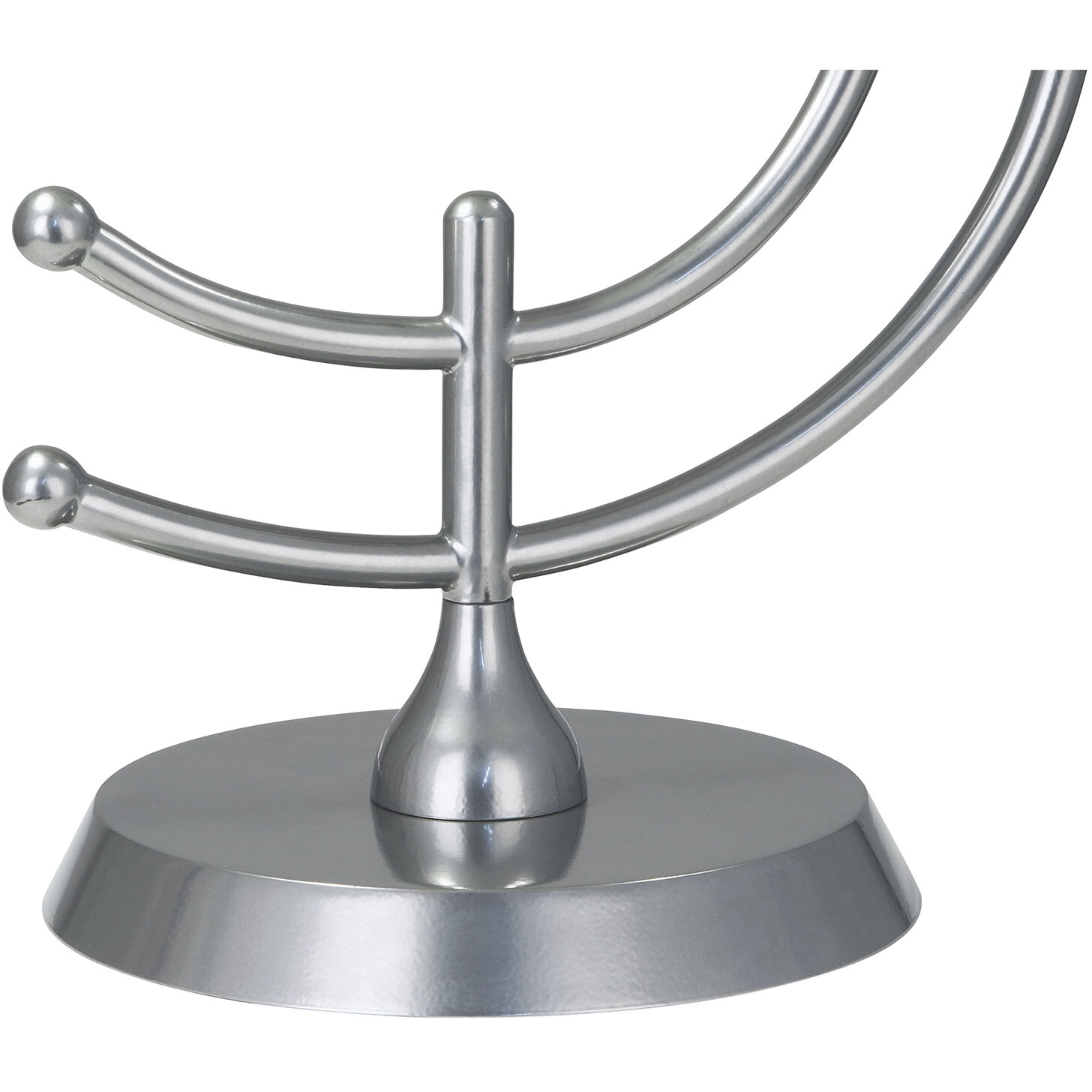 Charlee 25 inch 100 watt Chrome Table Lamp Portable Light in Raven Black