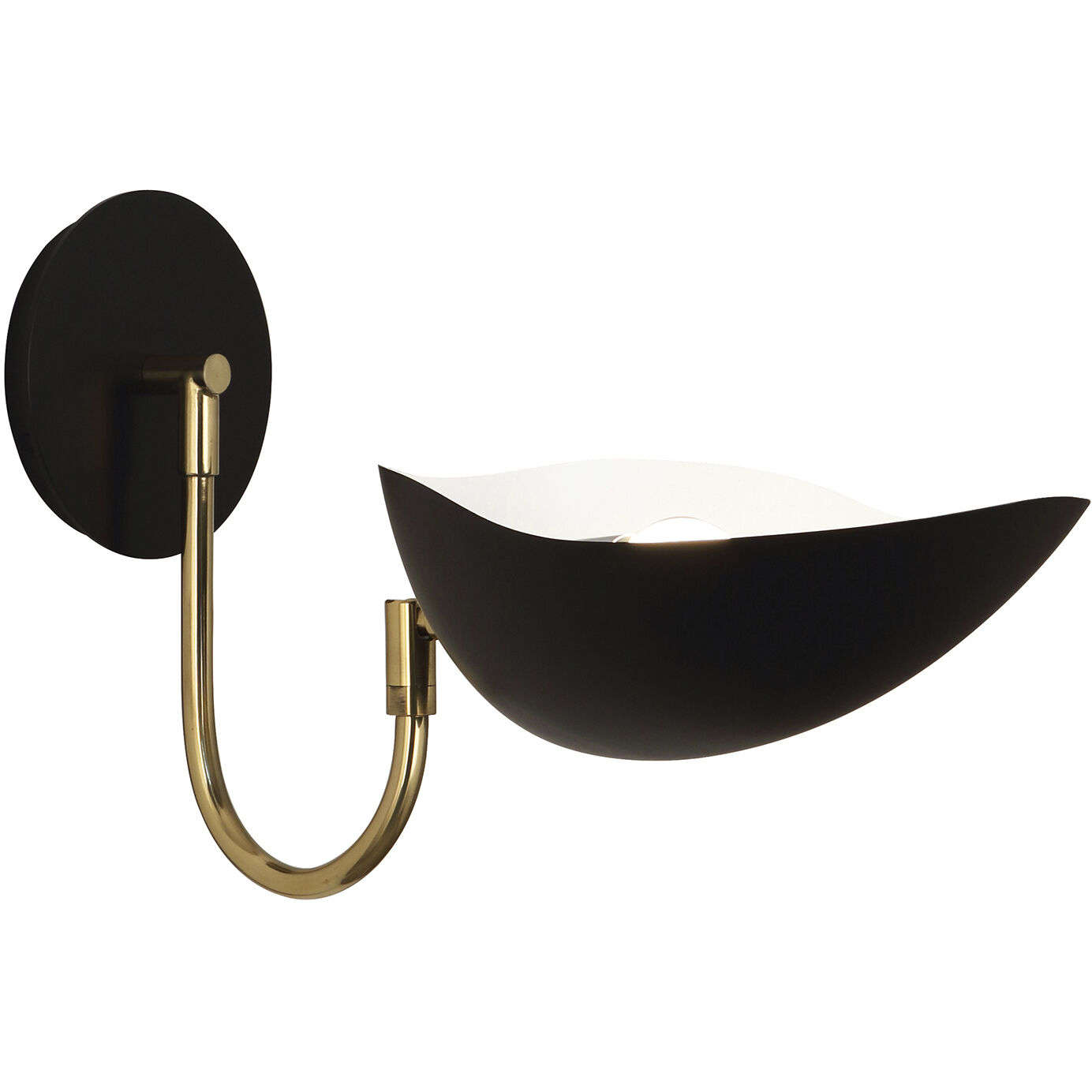 Rico Espinet Racer 1 Light 9 inch Modern Brass Wall Sconce Wall Light in Matte Black
