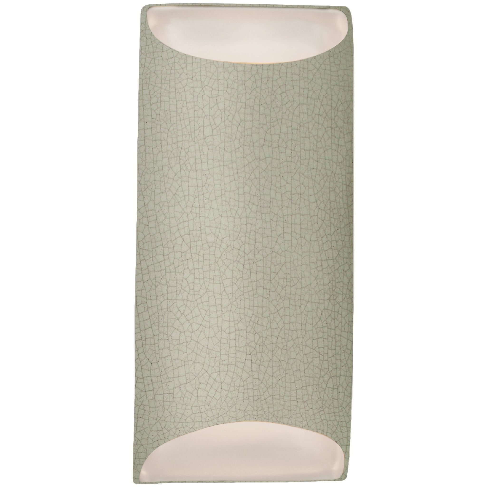 Ambiance LED 7 inch Celadon Green Crackle ADA Wall Sconce Wall Light